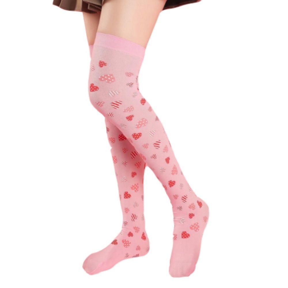 Pink Hearts 💕 Knee High Socks